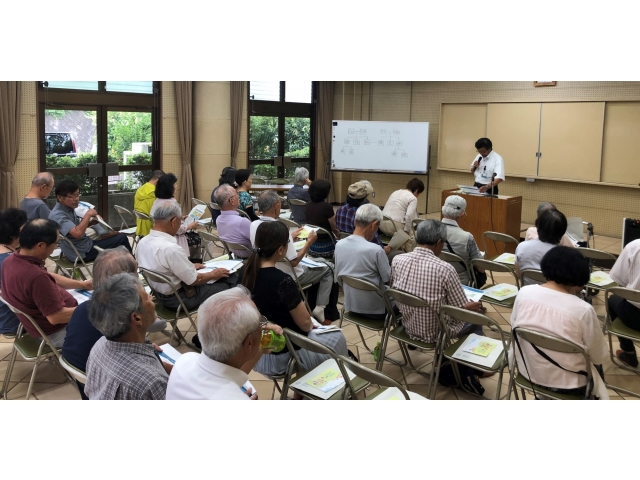 8月27日　10時から、三井住友信託銀行のご協力のもと、学区市民ホームにて開催しました。